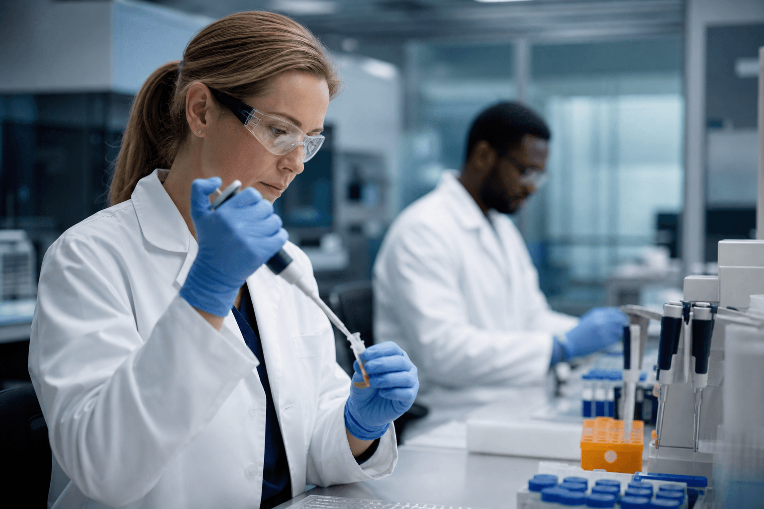Illustrative molecular laboratory workflow